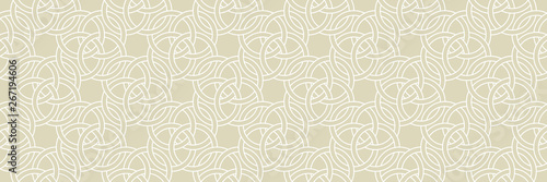 White abstract seamless pattern on olive green background