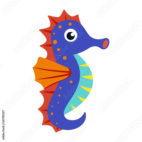 seahorse isolated on white background