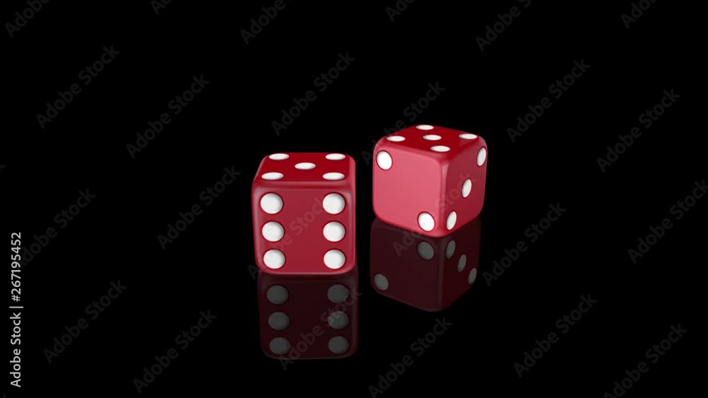 Red dice with alpha channel high quality resolution Red dice with alpha channel high quality resolution