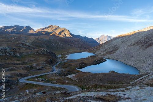 Mountain lakes from the Nivolet Pass, Graian Alps, Italy © Dmytro Surkov