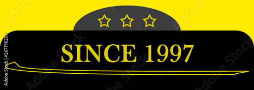 Since 1997 sign logo emblem symbol