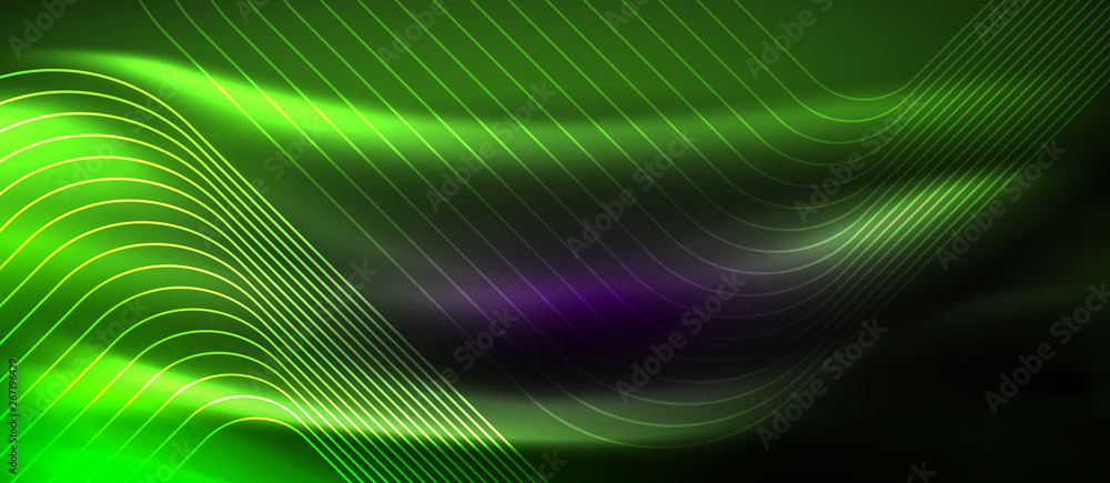 Glowing shiny neon squares abstract background, techno modern template Glowing shiny neon squares abstract background, techno modern template