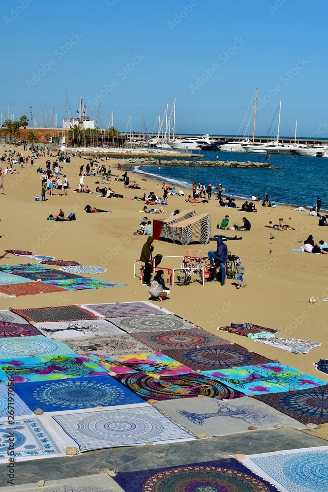 Obraz premium Barceloneta Beach