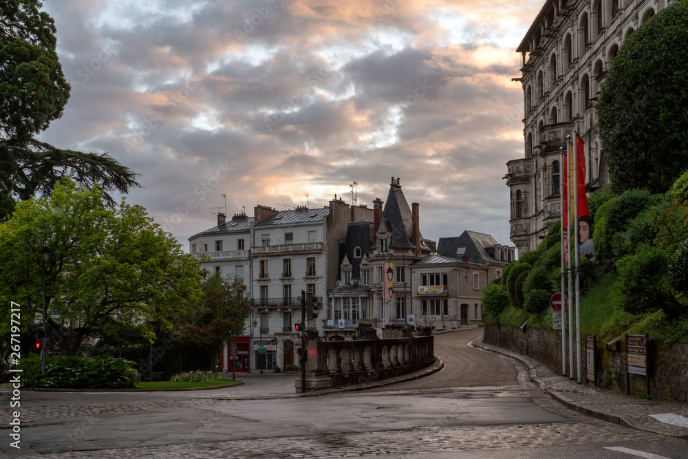 Blois at sunrise, France