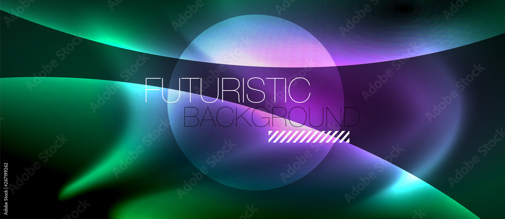 Glowing shiny light abstract background