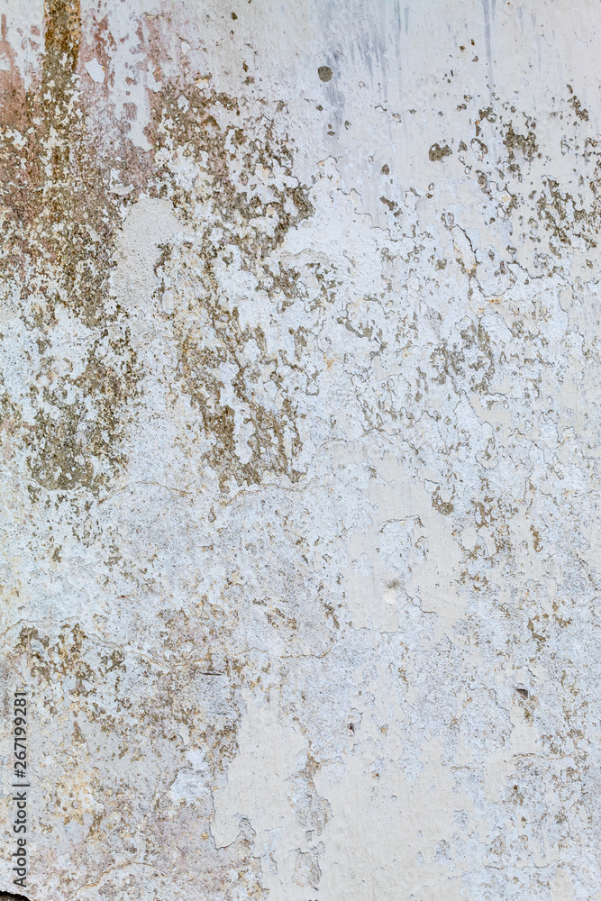 Fototapeta premium Old Weathered White Painted Wall Texture 
