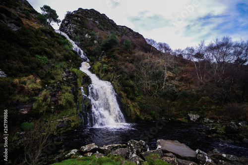 Assaranca waterfall  Wintertime in Ireland