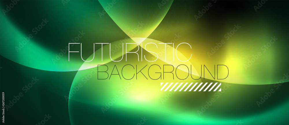 Neon glowing circles vector abstract background Neon glowing circles vector abstract background