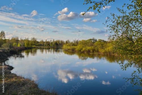 Spring river in the national Park "Meshersky", Ryazan region. © sergunt