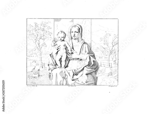 Christian illustration. Old image