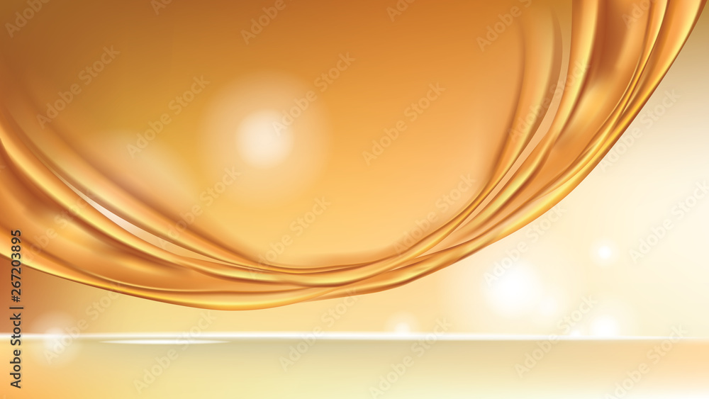 Orange golden flowing liquid vector abstract background Orange golden flowing liquid vector abstract background