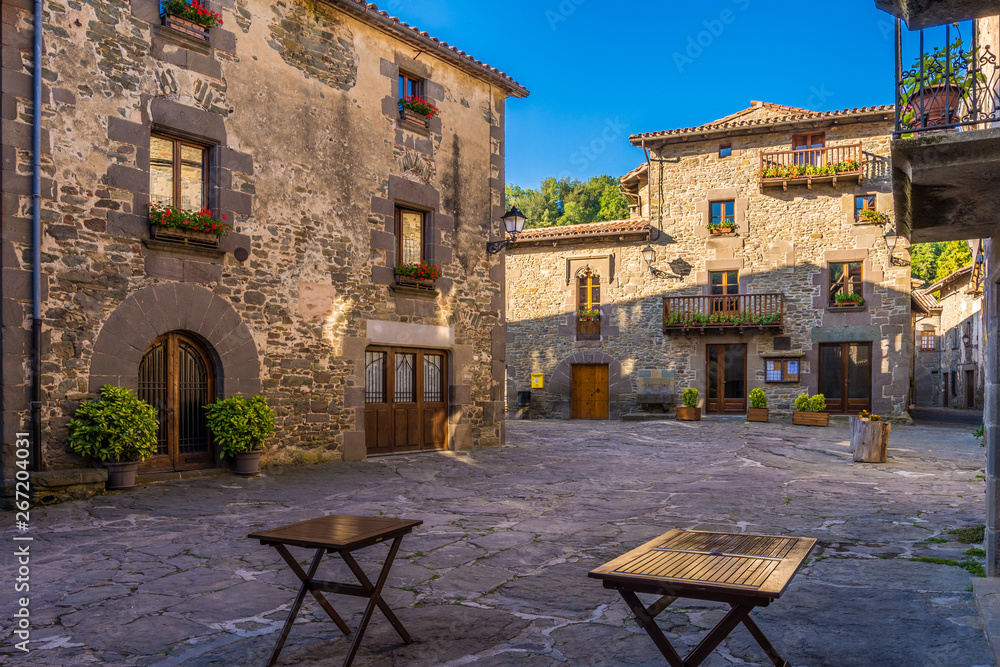 Beautifl old town of Rupit (Catalonia, Spain)