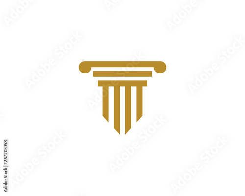 Pillar Logo Template. Column Vector illustration design 