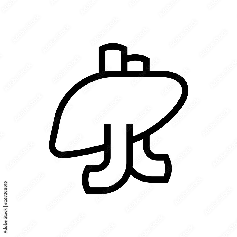 liver body organ vector design. line art medical healthcare vector illustration liver body organ vector design. line art medical healthcare vector illustration