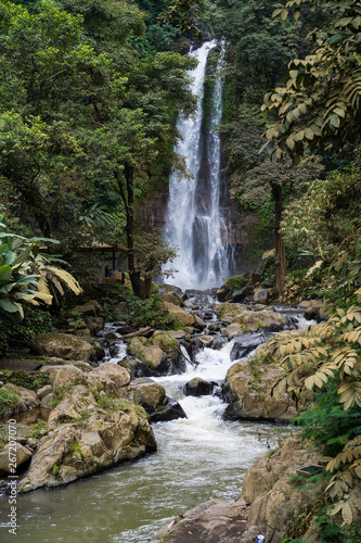 waterfall in deep forest