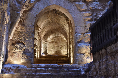 Arched Doorway Leading to Vaulted Ceiling, Ajloun Castle, Jordan