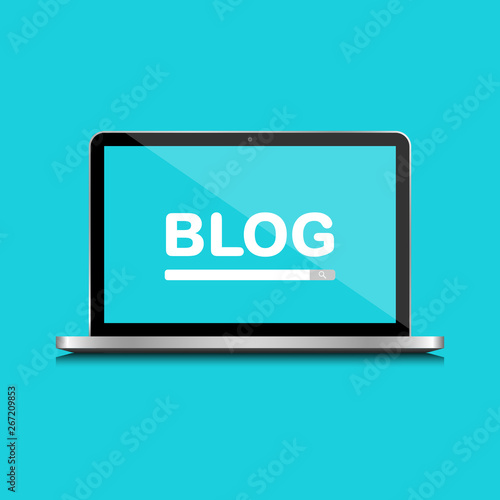 Blog search concept illustration