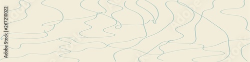 Elegant beige abstract header with hand-drawn not symmetrical thin lines.