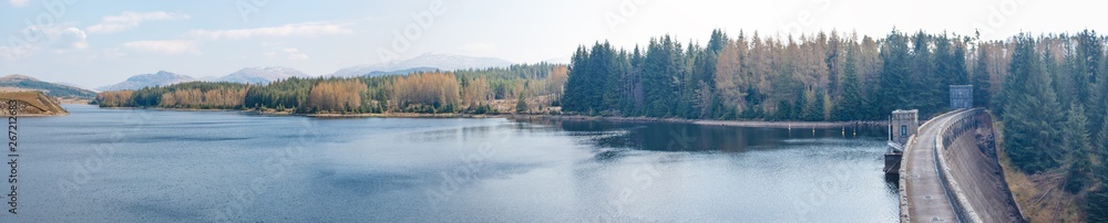 Garry-Moriston Hydro-Electric Power Scheme Loch Garry Landscape Panorama Highlands Scotland Great Britain