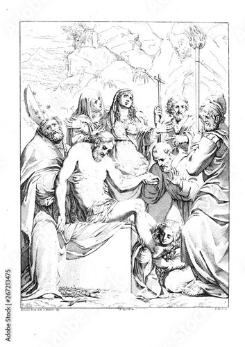 Christian illustration. Old image