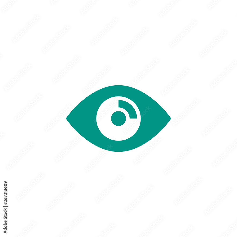 eye icon sight sense symbol. medical healthcare vector illustration