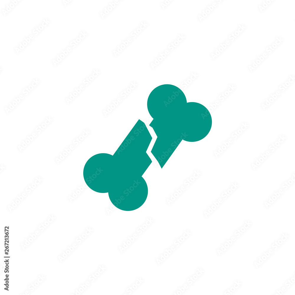 fracture icon design. broken bone symbol medical healthcare vector illustration fracture icon design. broken bone symbol medical healthcare vector illustration