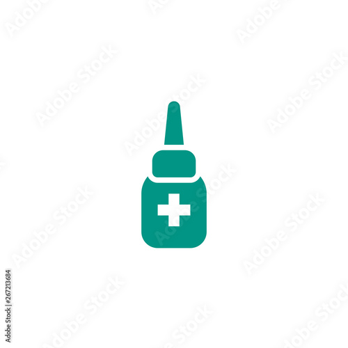 iodine icon design skin hurt first aid medicine symbol. medical healthcare vector illustration