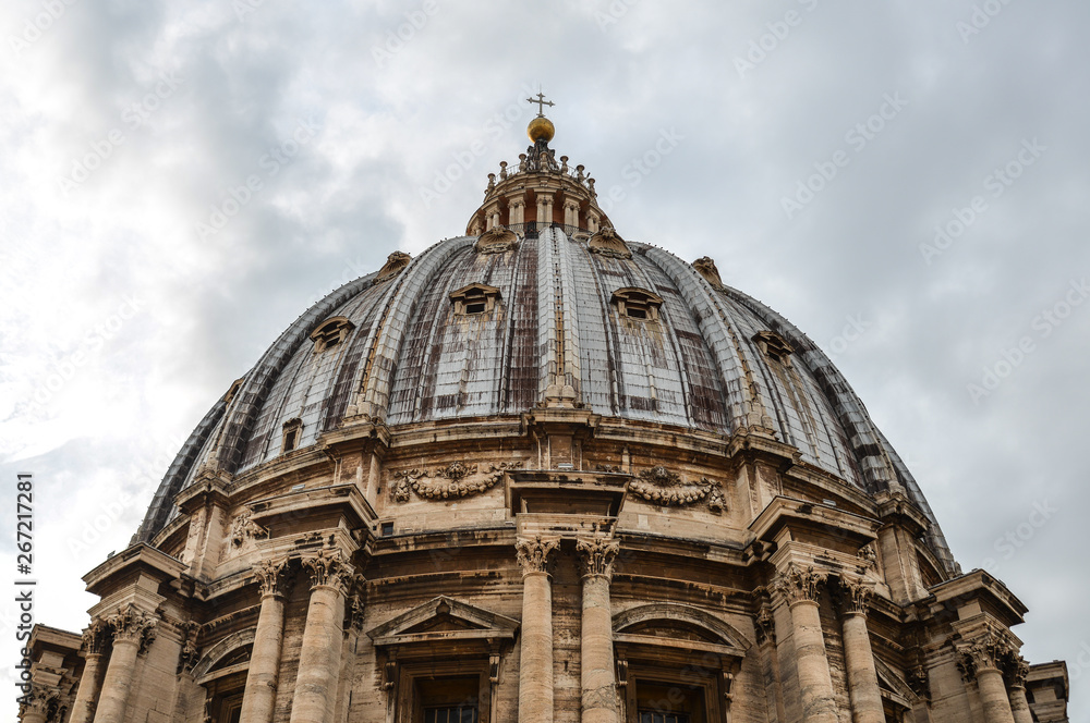 Dome of St. Peter basilica in Vatican City
