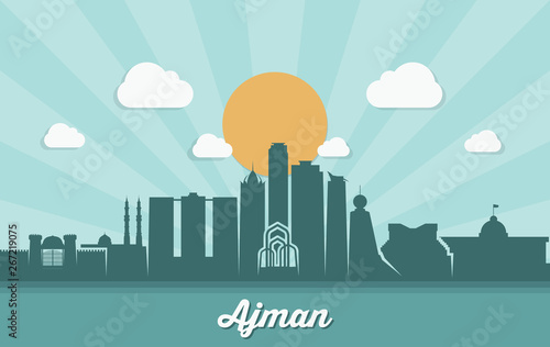 Ajman skyline - UAE - United Arab Emirates photo