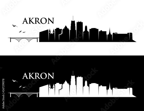 Akron skyline - Ohio, United States of America, USA