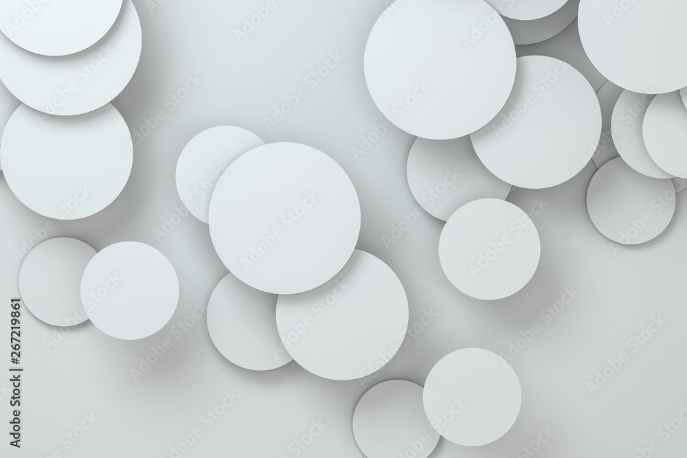 3d rendering, circle frame card template 3d rendering, circle frame card template