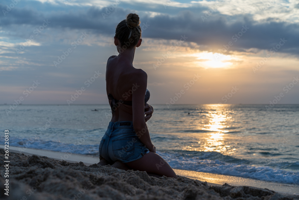woman on the beach woman on the beach