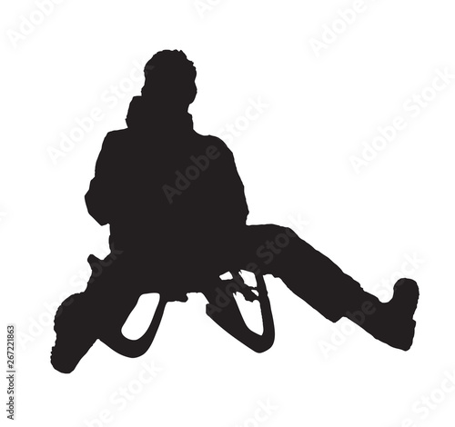 sledging silhouette