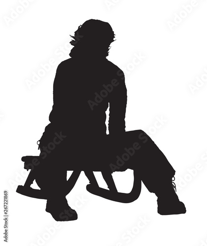 sledging silhouette