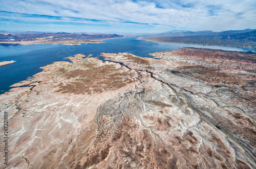 River Delta in Arizona in summer