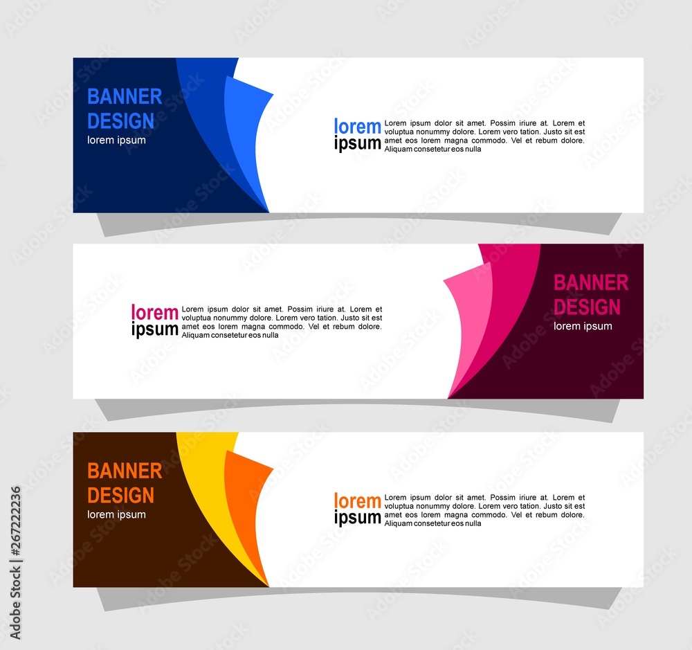 Modern banner design Modern banner design
