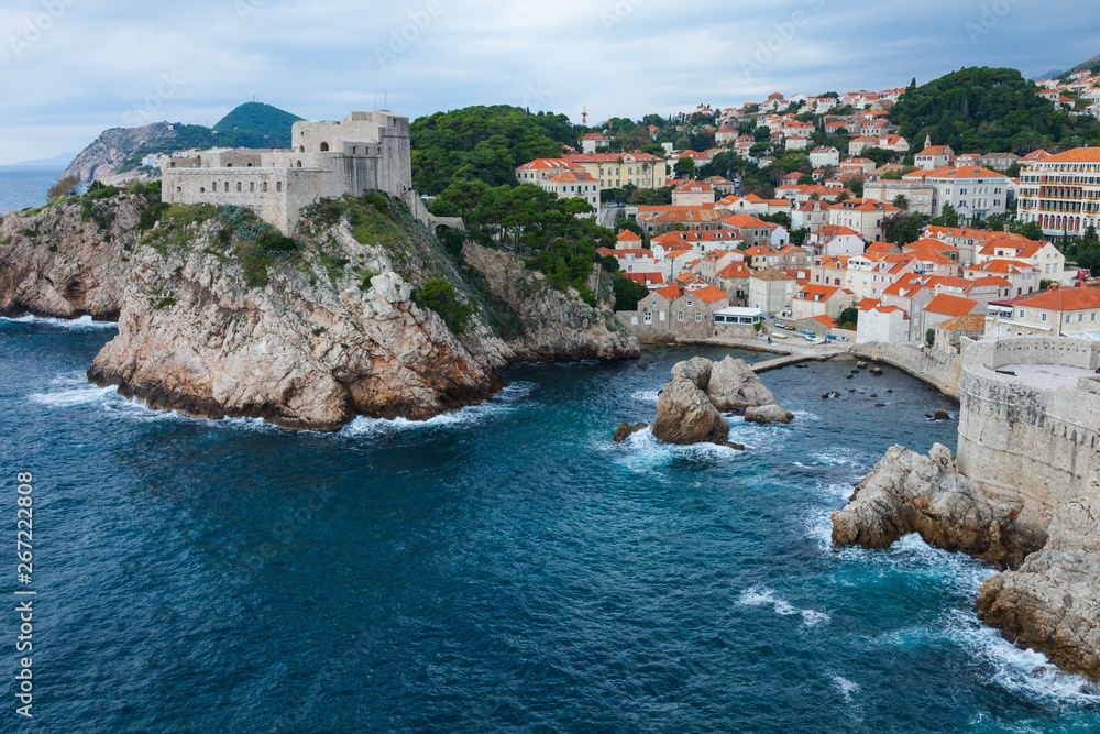 Fortaleza de Bokar, Casco antiguo de Dubrovnik, Ciudad de Dubrovnik, Croacia, Mar Adriático, Mar Mediterráneo