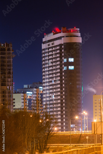 night construction in the city