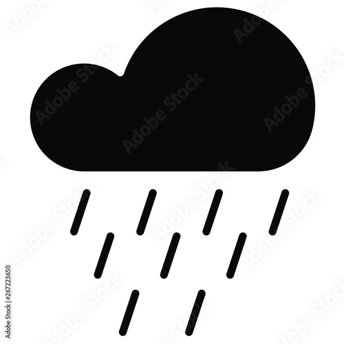 Nice Glyph Rain vector icon