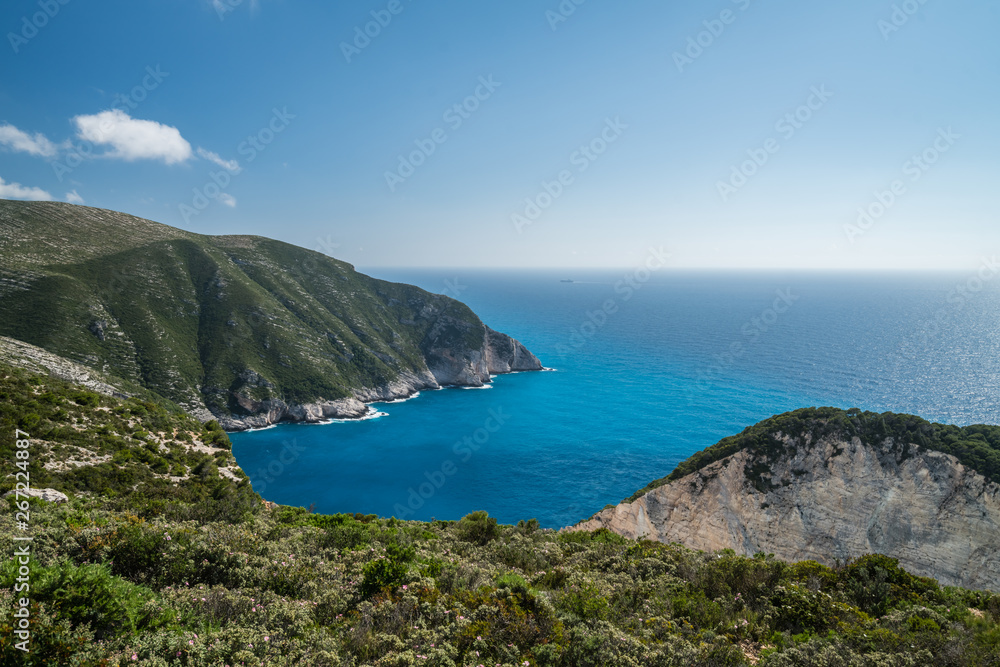 View of the cliffs near Shipwreck Cove