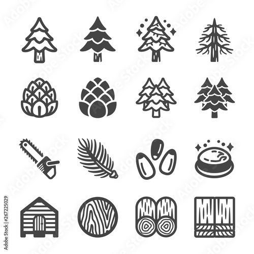 pine icon set