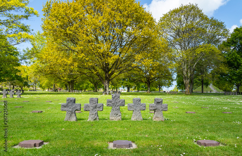 La Cambe German military cemetery. photo