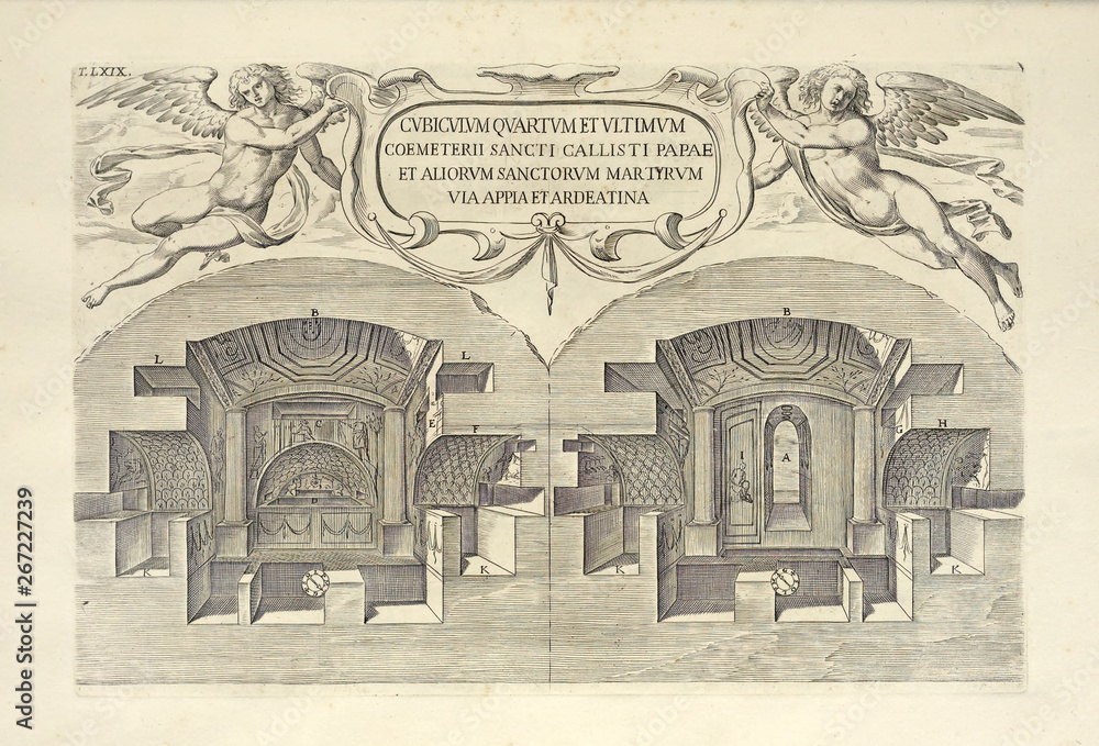 Fototapeta premium Christian illustration. Old image