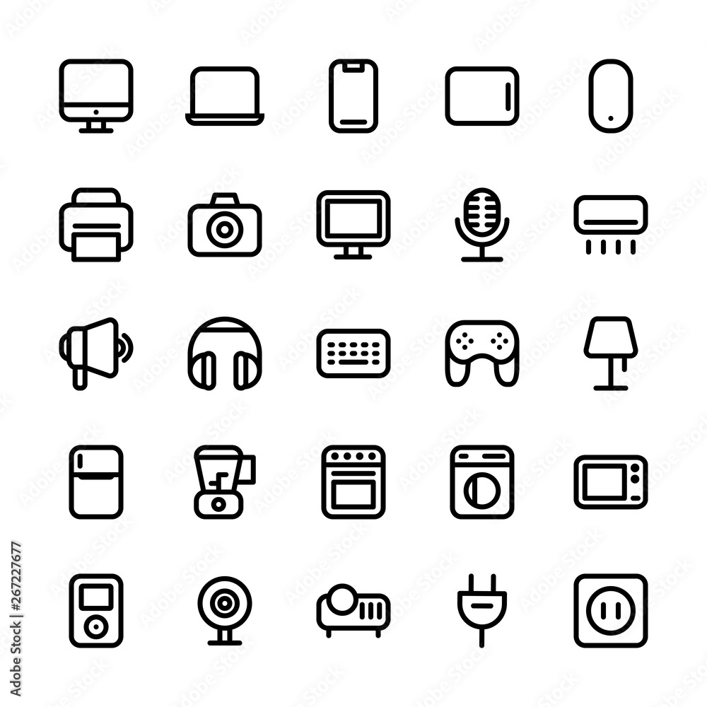 Electronic Line Icon