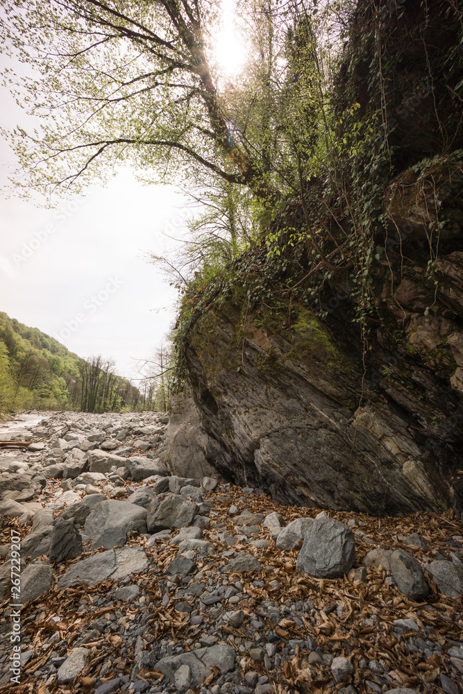 rock and boulders in lagodechi national park