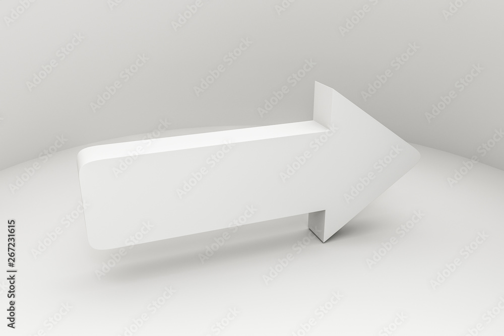 3d rendering, 3d model of arrow, the concept of development and direction 3d rendering, 3d model of arrow, the concept of development and direction
