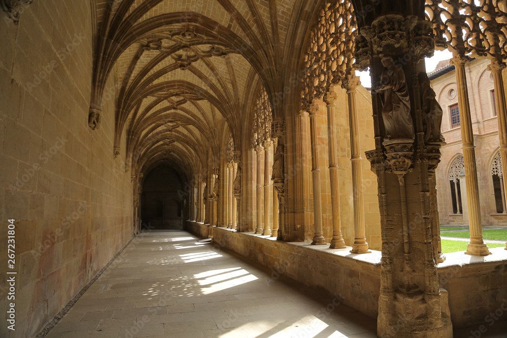 Claustro del Monasterio de Santa María La Real, Nájera, La Rioja.