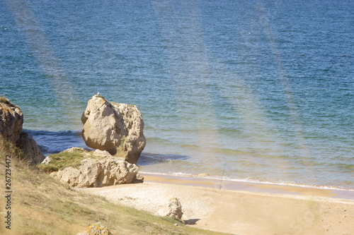 rock on beach