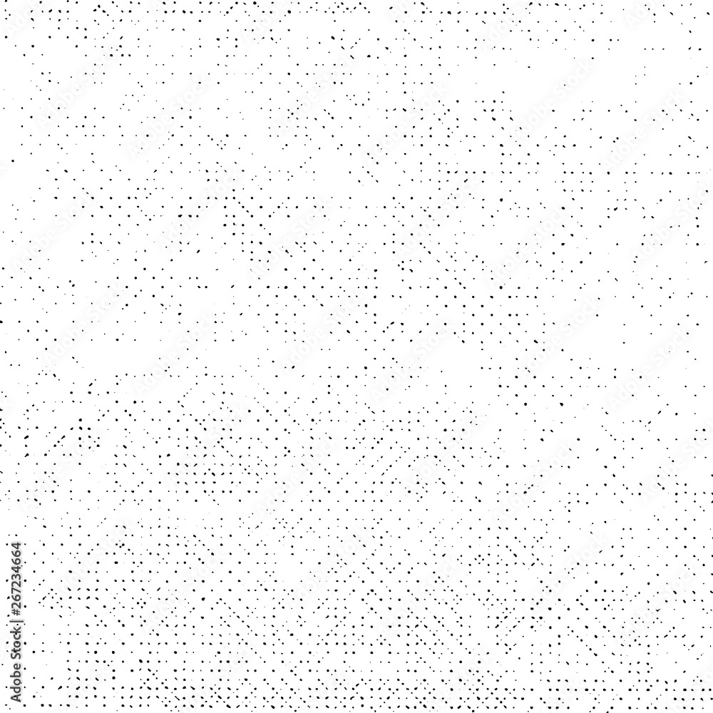 Pattern Grunge Texture Background, Black Abstract Dotted Vector, Old Monochrome Halftone Overlay