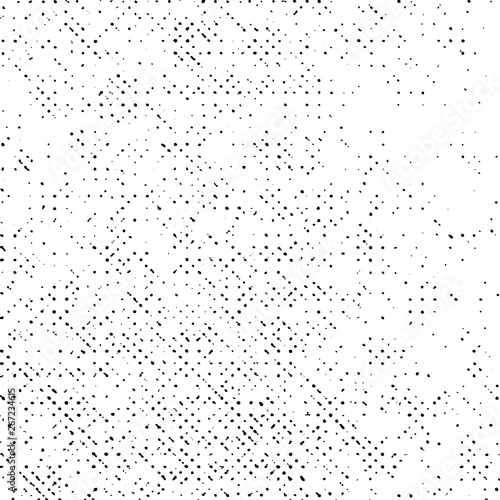 Pattern Grunge Texture Background, Black Abstract Dotted Vector, Old Halftone Rough Design